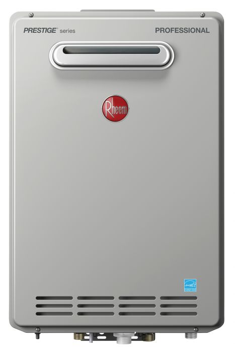 Rheem RTGH-90XLN-2 HE Natural Gas Condensing Tankless Water Heater (Outdoor)